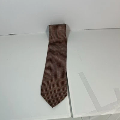 VTG Romario Manzini 100% Silk Necktie Gold RED EUC — 第 1/3 张图片