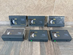 6 X VHS-C JVC 45 Compact VHS EHG Hi-Fi Video Tape Cassettes 4 With Cases Bundle - Picture 1 of 16