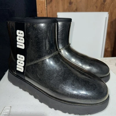 UGG Classic Clear Mini Boot Waterproof Women’s Size 8 Black  - Image 1 of 4