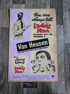 1961 Advertising Board for VAN HEUSEN Shirts - Film Tie with JERRY LEWIS - Picture 1 of 12