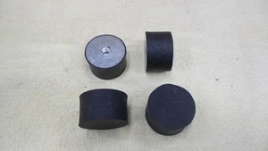 (4) 2 Inch Dia. Rubber Feet, Bumper, Stop, 3/8 NC Thread, 1 1/8 Thick, NOS, C7 - Picture 1 of 5