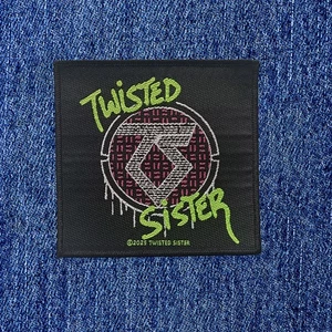 TWISTED SISTER -  SPRAY LOGO (NEW) SEW ON PATCH OFFICIAL BAND MERCH - Picture 1 of 1