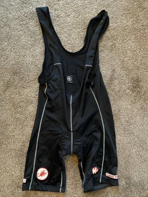 Castelli Cycling Padded Bib Shorts, Made in USA Mens XL - Read Description - Image 1 of 4