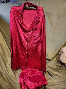 Apt 9 Damen 2-teiliges seidig rot mit Schleifen Loungewear Hose Set PJ Gr. XXL rot - Bild 1 von 3