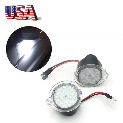 Luces LED de charco de espejo lateral para Ford F150 Fusion Edge Flex Taurus 2 piezas... Foto 1 de 4