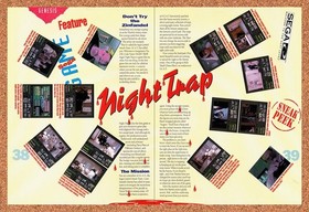 1992 Night Trap Sega CD Original Advertisement / Retro Promo vr1