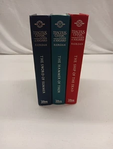 Magnus Chase and the Gods of Asgard #1 - #3 Hardback Books Lot By Rick Riordan - Picture 1 of 8
