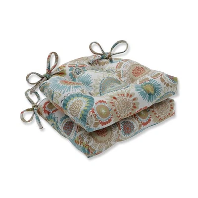 Almohadillas para sillas de interior Maggie Mae, 16" x 15,5", multicolores 2 unidades Foto 1 de 2
