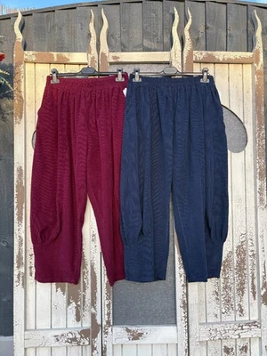 Made in Italy Needlecord Cocoon Joggers/Trousers-Various Colours One Size 10-20 - Image 1 of 4