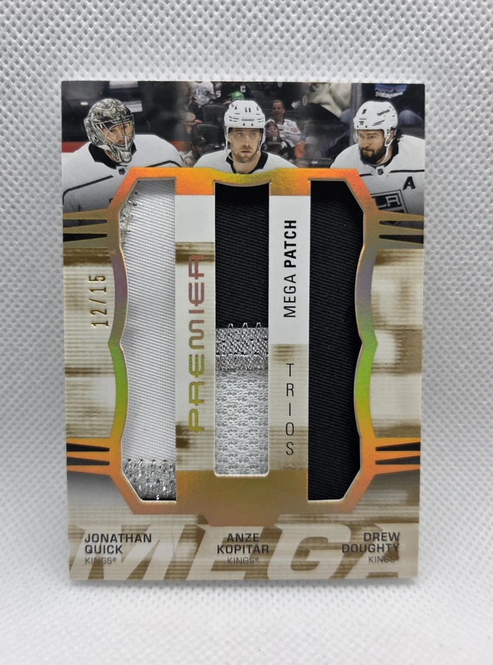 2021-22 Premier Mega Patch Trios /15 Quick Kopitar Doughty PM3-KQD - Image 1 of 2