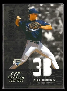 Sean Burroughs 2005 Leaf Century #82 Material Fabric Position #/250 - Picture 1 of 2