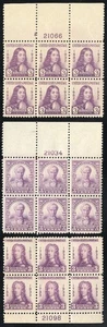 US Stamps # 724-6 MNH Superb Fresh Plate Blocks Of 6 - Picture 1 of 1