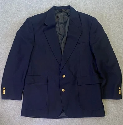 Винтажный охоты долины Blazer куртка мужская темно-синий пальто размер 42R - Изображение 1 из 4