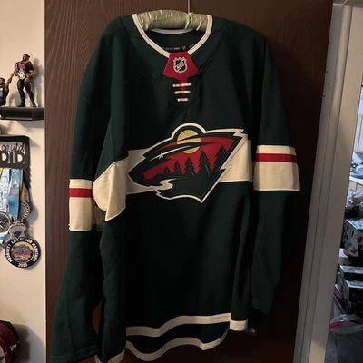 MINNESOTA WILD HOME FANATICS AUTHENTIC PRO HOCKEY JERSEY SIZE 58+ - Image 1 of 4