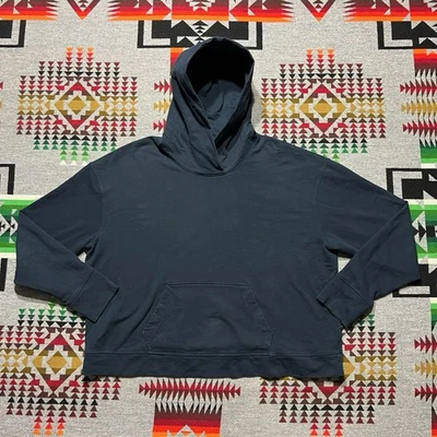 James Perse Mujer’s Sudadera con Capucha XL Azul Marino Algodón Pullover Sudadera Informal C7 Foto 1 de 4