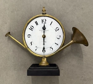 Brass Equestrian Horn Clock - Picture 1 of 13