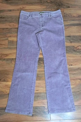 Pantalones de pana Sigrid Olsen Innovator para mujer púrpura talla 12 Y2K Preppy Boho Foto 1 de 4