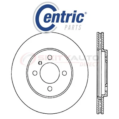 Centric C-TEK Disc Brake Rotor for 1991 BMW 318is 1.8L L4 - Kit Set Braking bq Foto 1 de 4