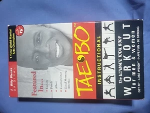 Tae Bo : The Ultimate Total Body Workout w/ Billy Blanks - red tape - 1998 VHS - Picture 1 of 3