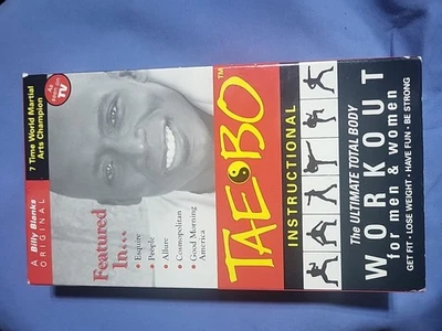 Tae Bo : The Ultimate Total Body Workout w/ Billy Blanks - red tape - 1998 VHS - Image 1 of 3