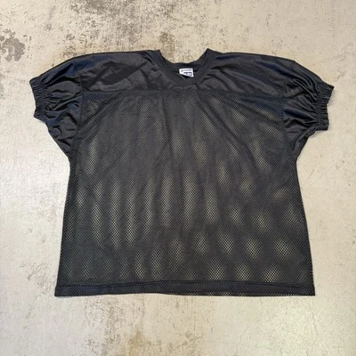 Champro Sports Football Jersey Black Mesh Size 2XL / 3XL Elastic Sleeve Blank - Image 1 of 4