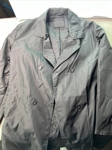 Vintage Prada Sport Nylon Trench Coat Jacket Black Size 48 UK - Picture 1 of 8