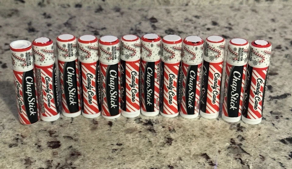 12 Chapstick Limited Edition Candy Cane Flavor Lip Balm - 0.15 Ounce. New - Image 1 of 1