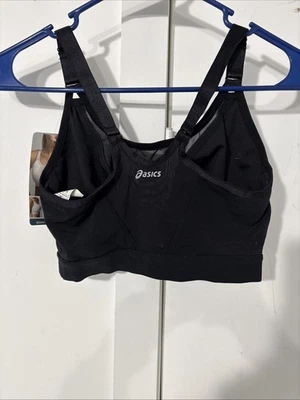 Nuevo con etiquetas Sujetador de malla Asics Max XS negro 32B-32C venta al por menor $45.00 Foto 1 de 4