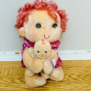 Hugga Bunch Collection Kenner Huggins w Pink Hair Plush Doll 1985 - Picture 1 of 7