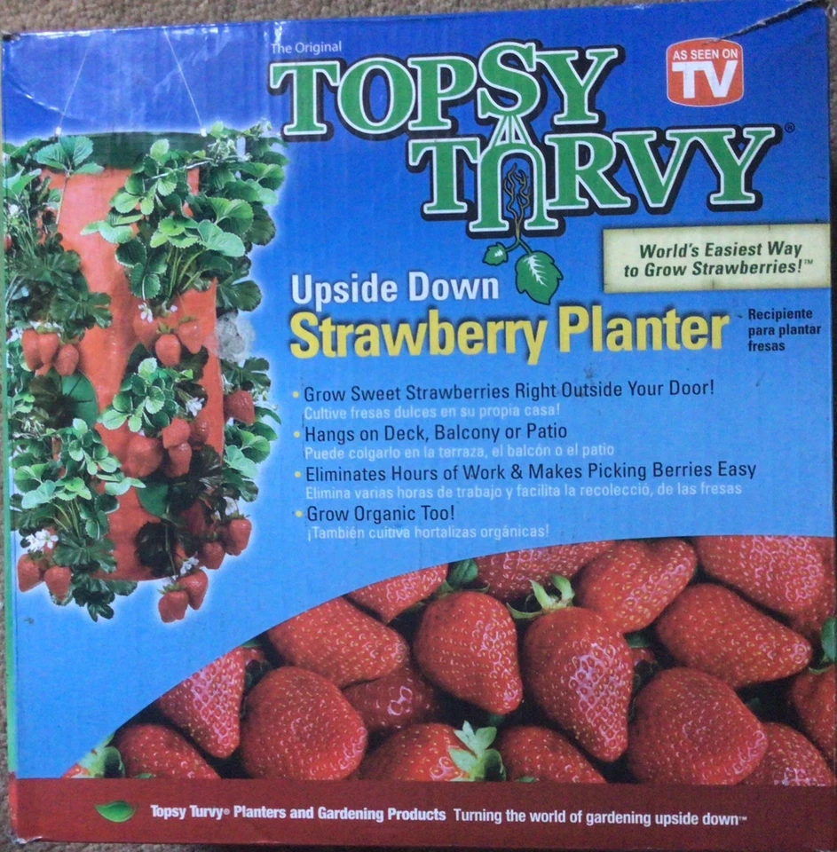 Topsy Turvy Upside Down Strawberry Planter Garden Fruit