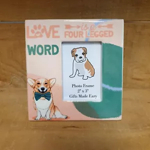 Love is a Four Legged Word Ceramic Photo Frame - Bild 1 von 1