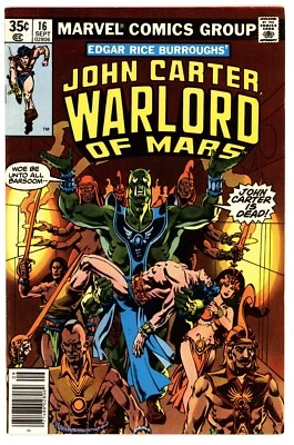 John Carter, Warlord of Mars #16 VFNM 9.0 1978 Gil Kane Cover - Image 1 of 2