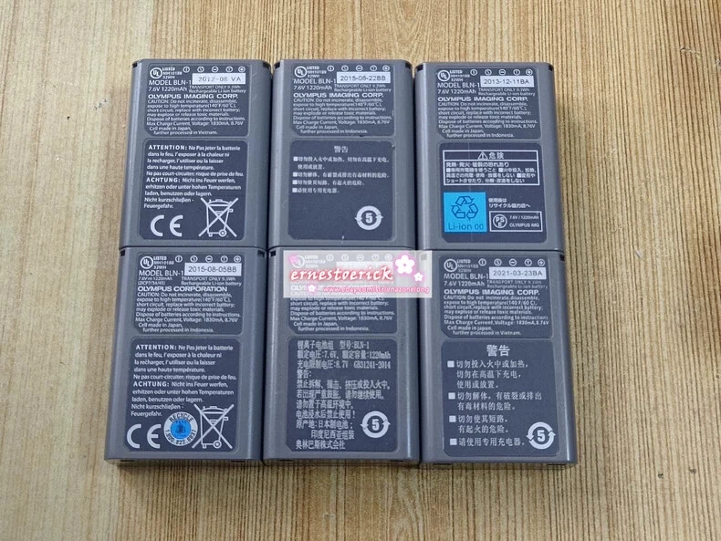 Batería Original Olympus BLN-1 BLN1 de 1 pieza para cámara Olympus OM-D E-M5 Mark II Foto 1 de 3