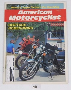 AMERICAN MOTORCYCLIST Magazine Sept. 1991 YAMAHA SR 700 on Cover Issue AMA 91 - Picture 1 of 11