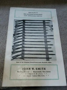 John W. Smith Antique and Modern Firearms Accessories Catalog 1934 Flintlock - Picture 1 of 8