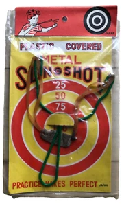 Slingshot Metal Sling Shot Toy Green Metal Dime Store NOS Ocp. Japan VTG - Picture 1 of 2