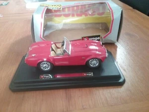 Diecast Ford AC Cobra - Burago 1:24. Red. Boxed. Excellent Condition. - Picture 1 of 4