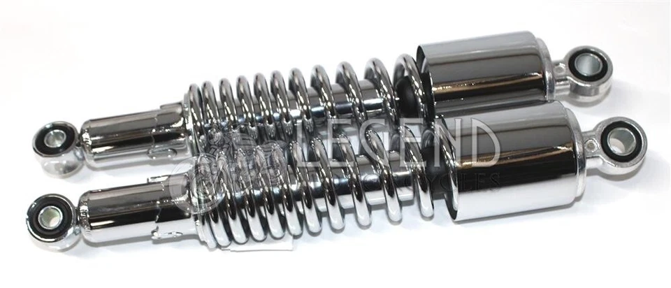 Par de amortiguadores traseros Suzuki GS550 cromados 335 mm TIPO 8 Foto 1 de 4