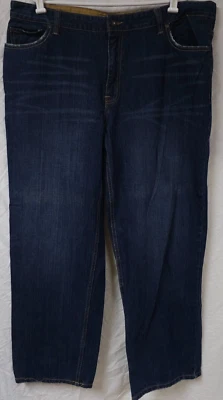 Patinador holgado de colección Plugg para hombre 42X32 azul desgastado pierna ancha calce suelto años 90 Y2K Foto 1 de 4