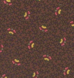 Trading Post 1800er Repros rosa braun Windham Stoff - Bild 1 von 1