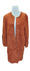 Bohemian Style Poetry Suede Coat Size 14 #4402