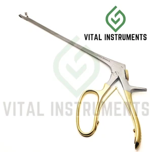 Poinçon biopsie standard Tischler 9" pince à tige simple fil droit poignée dorée - Photo 1/1