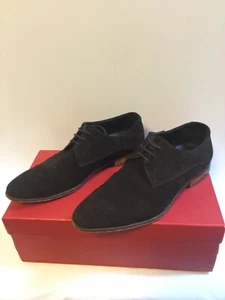Hugo Boss Men Shoes 7US, (40Eur),Brown Suede Lace Up Oxfords (leather Sole) - Picture 1 of 7
