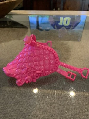 Седло Barbie Fairytale Princess Unicorn Pink Glitter Sparkle 2011 сменное для лошади - Изображение 1 из 4