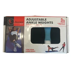 Ankle Weights Danskin Now Adjustable From .5 To 2.5 Lbs Each, 5 Lbs Total Weight - Picture 1 of 3
