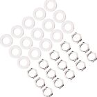  40 Pcs Potentiometer Nut and Gasket Guitar Fittings Jack Washers Bass Nuts