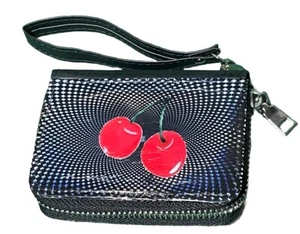 Cherries Wallet With Wrist Strap - Picture 1 of 5