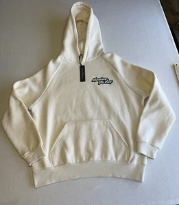 Maniere De Voir Hoodie Ivory Color Men Large Heavyweight Pullover NEW W TAG - Picture 1 of 10
