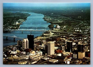 Postcard Vtg Kentucky Louisville Aerial View Ohio River 4 x 6 - Picture 1 of 2