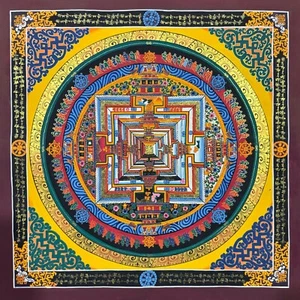 Feine Qualität Kalachakra Mandala Thangka Malerei - Bild 1 von 8